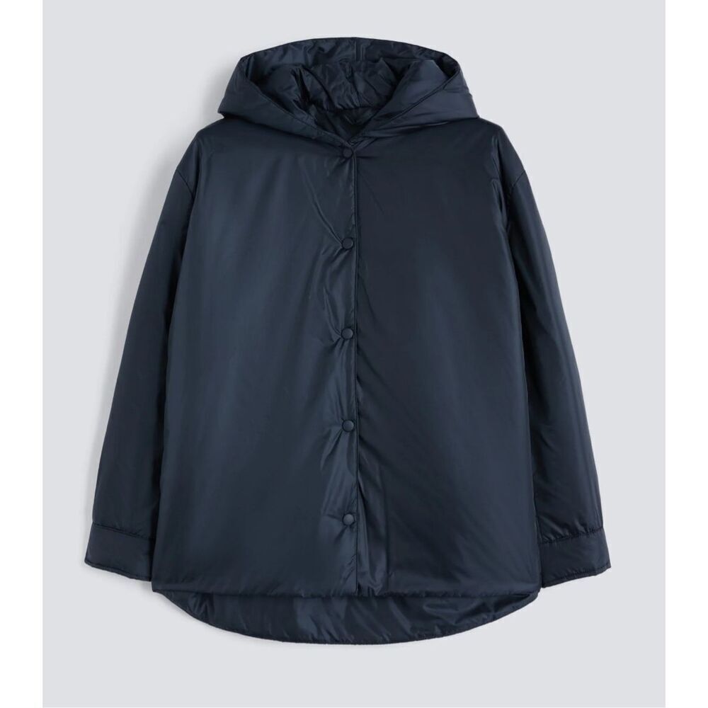 NWOT ASPESI BETH HOODED JACKET, black, Small $550 G34